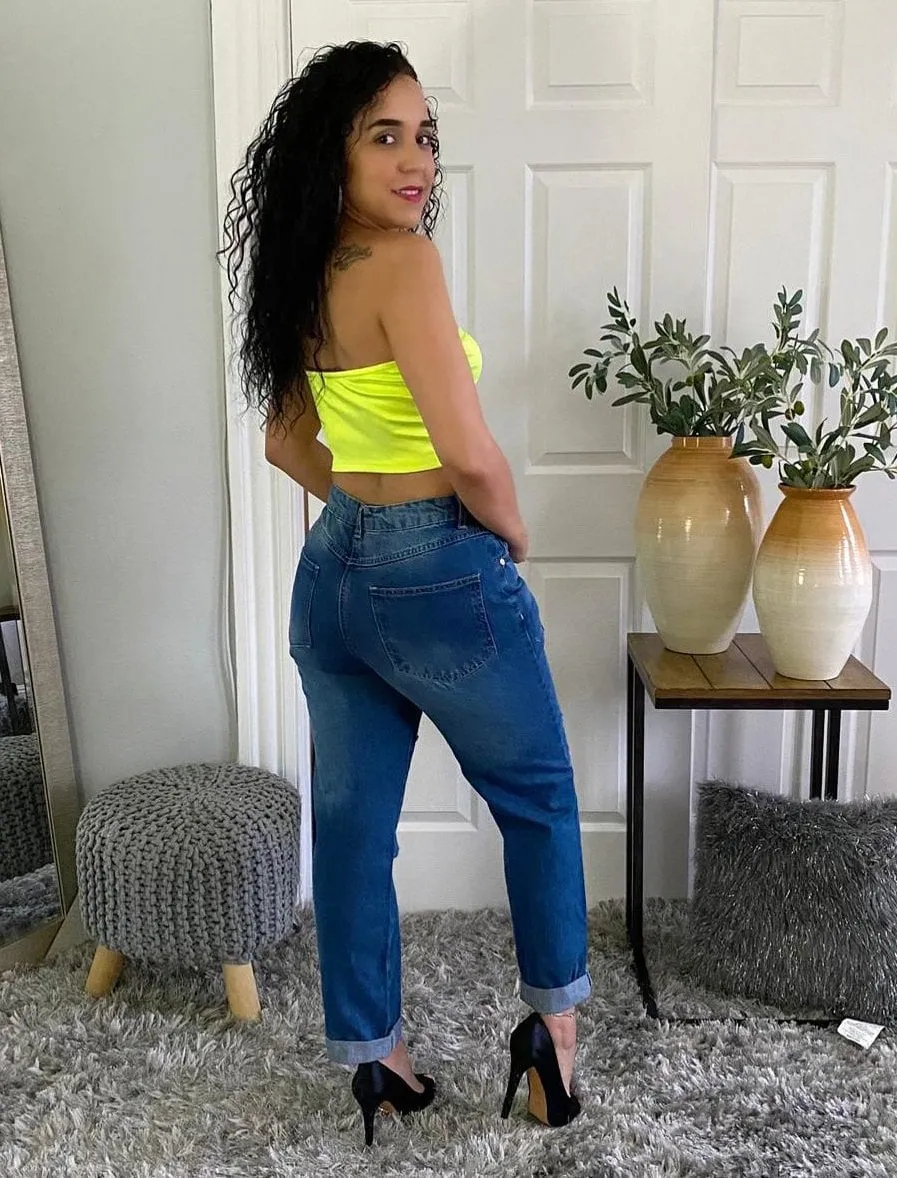 Ripped Boyfriend Jeans