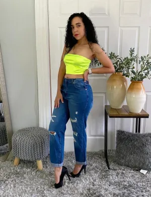 Ripped Boyfriend Jeans