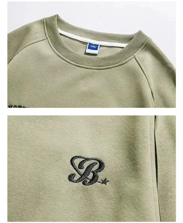 Round Neck Color Block Pullover