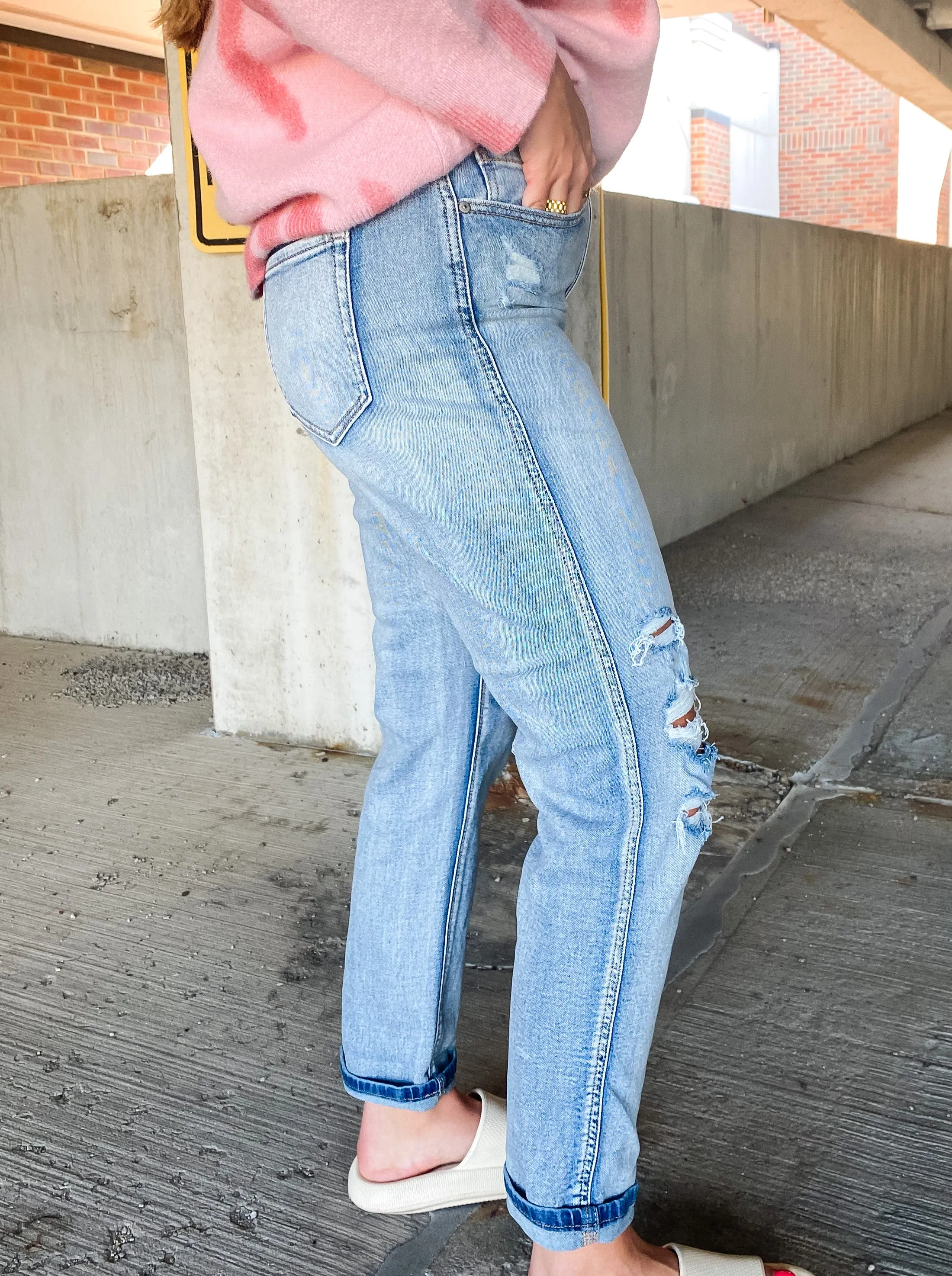 ROWAN  SUPER HIGH RISE BOYFRIEND DENIM