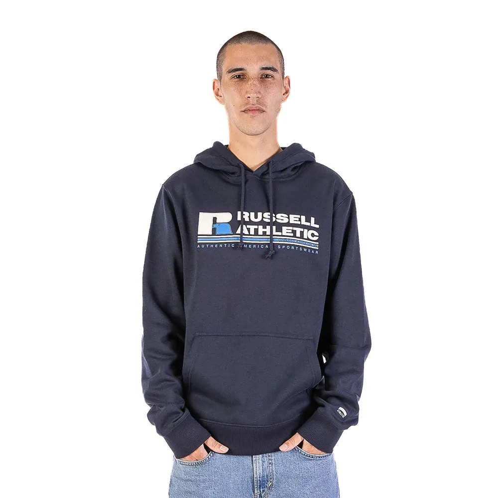 Russell Athletic Mens Originals Bar Logo Hoodie