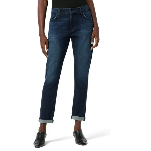 🚨SALE🚨 NWT Hudson - Lana Slim Fit Boyfriend Cuffed Ankle Jeans Firelight Sz 30