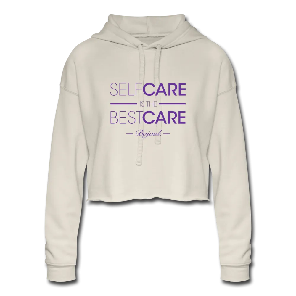 Self Care Ivory Women's Cropped Hoodie