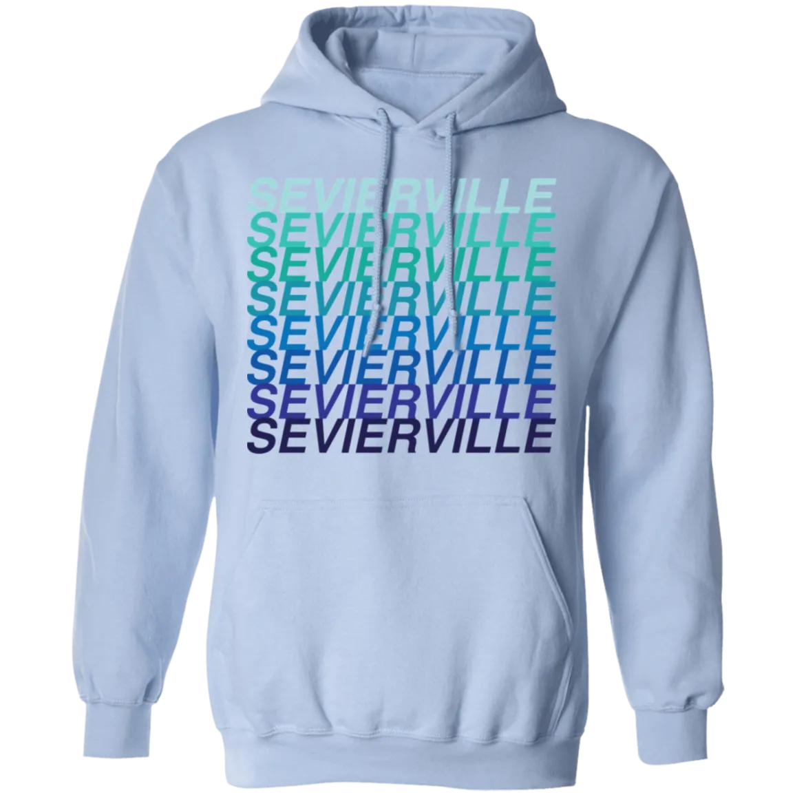 Sevierville Blue Ombre - Pullover Hoodie