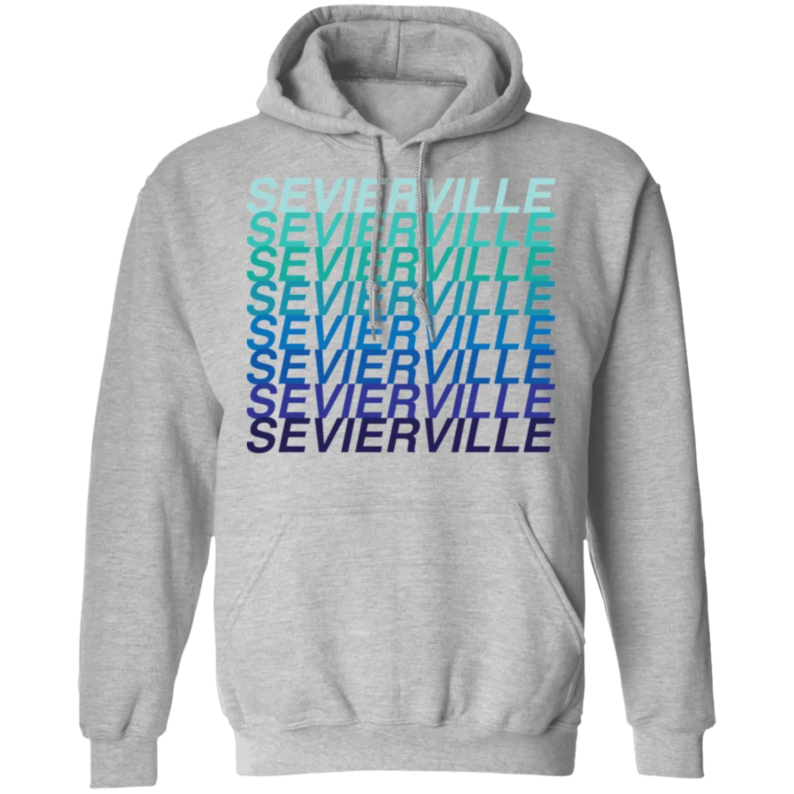 Sevierville Blue Ombre - Pullover Hoodie
