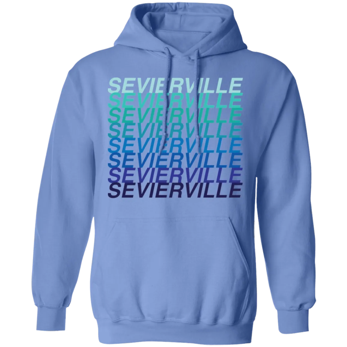 Sevierville Blue Ombre - Pullover Hoodie