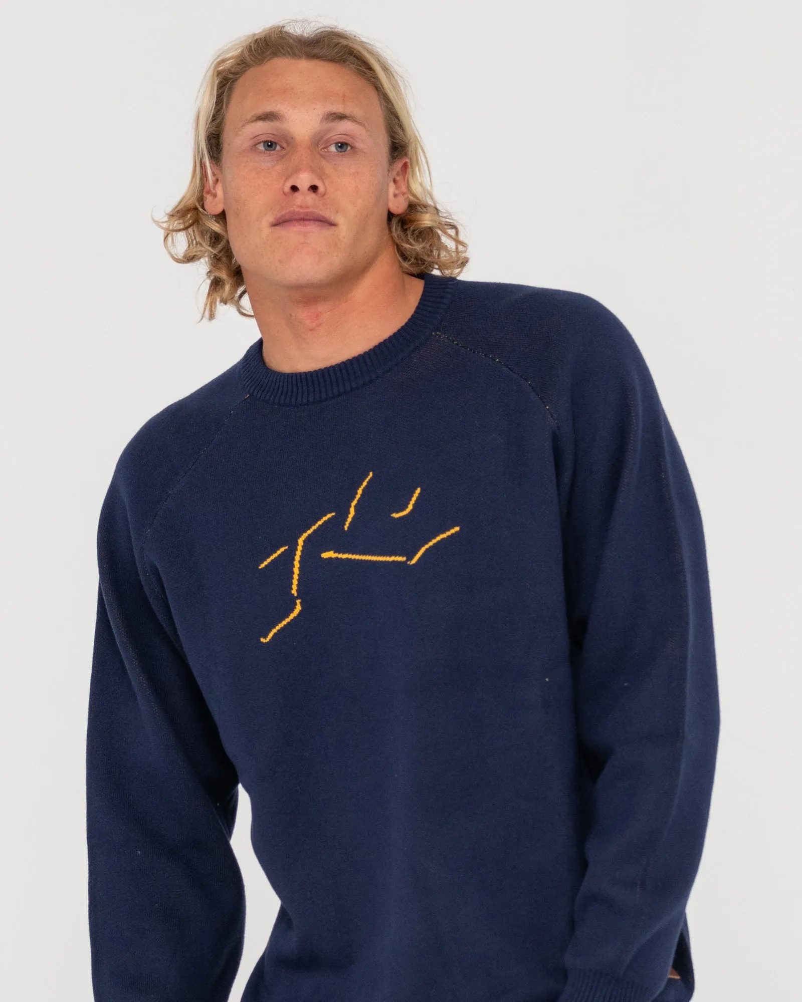 Shadow Intarsia Knit Sweater