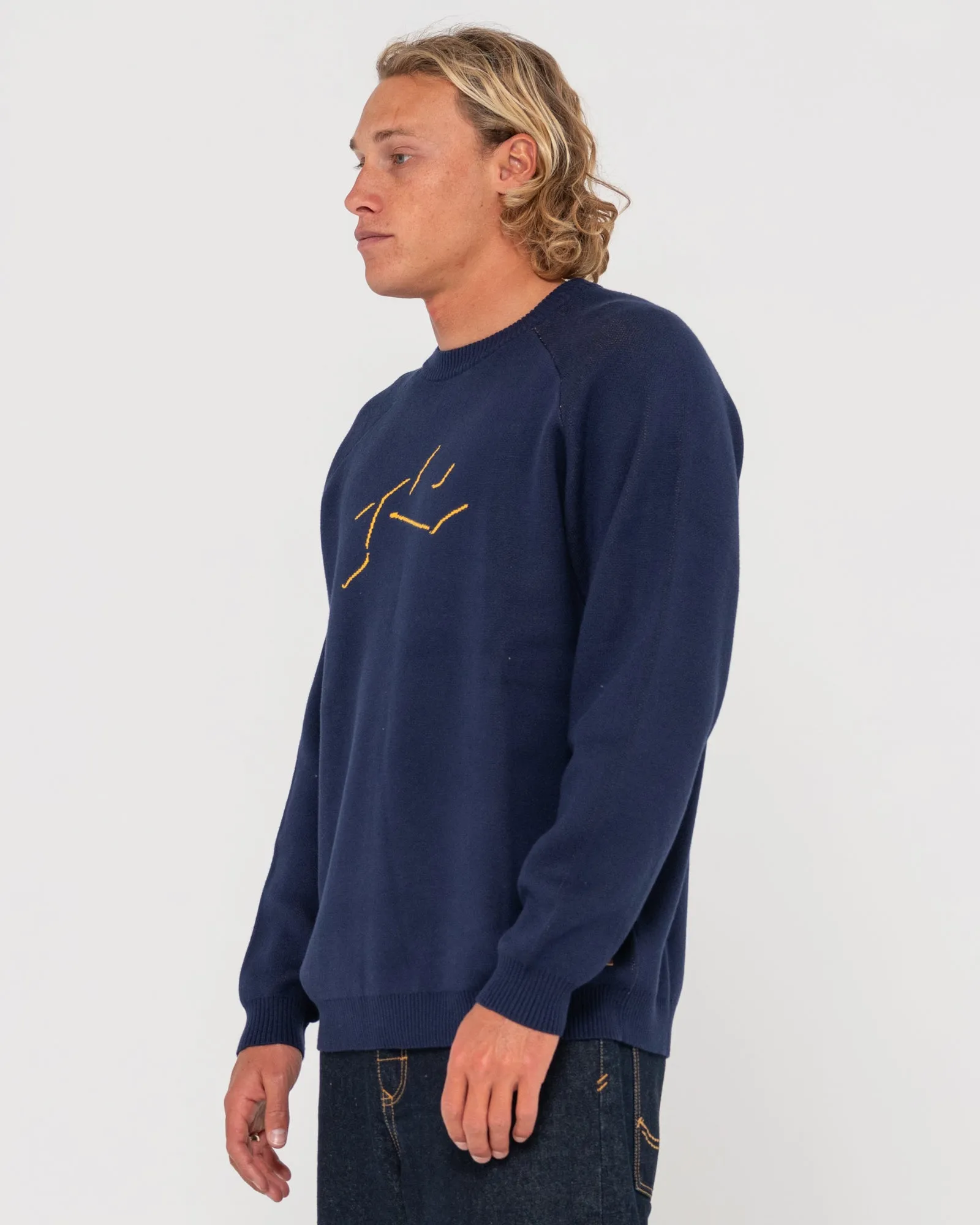 Shadow Intarsia Knit Sweater