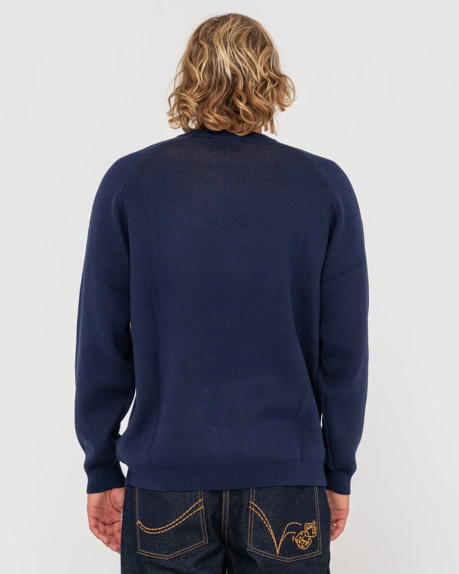 Shadow Intarsia Knit Sweater
