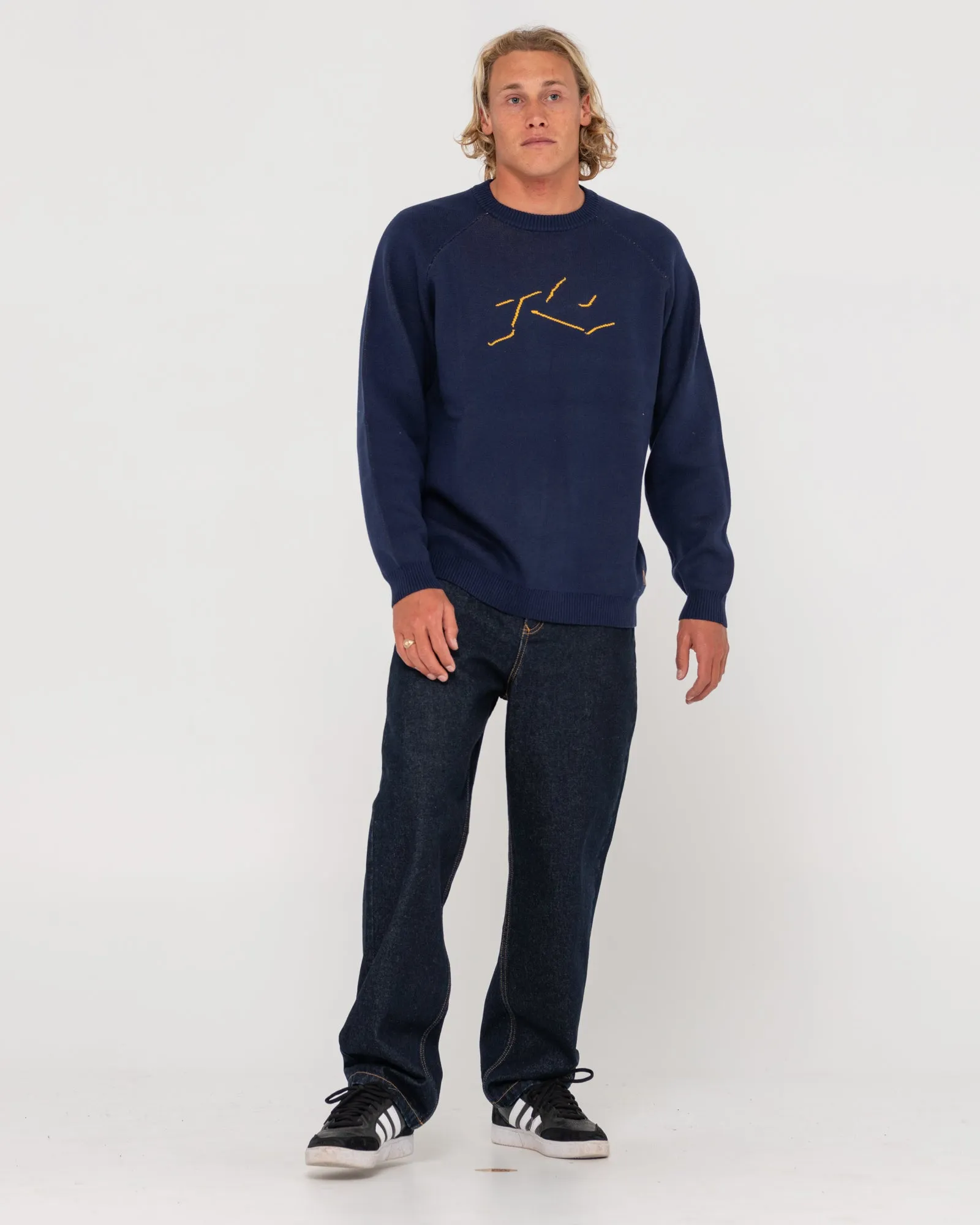 Shadow Intarsia Knit Sweater