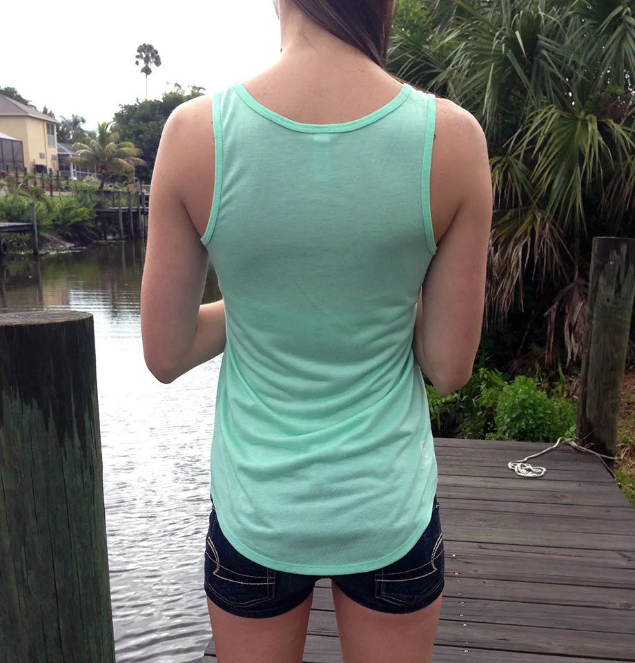 Shore Side Single Starfish Tank Top - Mint