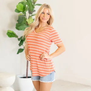 Short Sleeve V Neck Tee