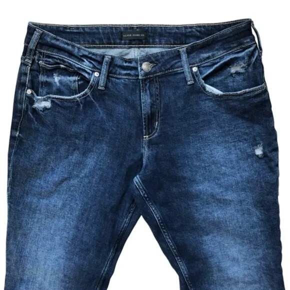 Silver Jeans Boyfriend Mid Rise Slim Leg Size 32/29