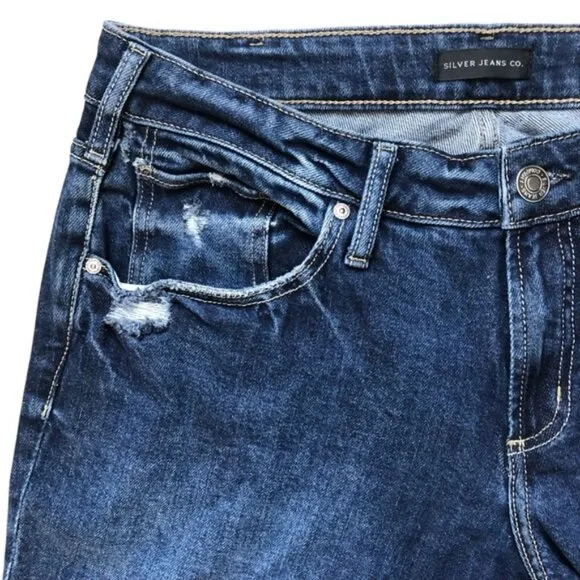 Silver Jeans Boyfriend Mid Rise Slim Leg Size 32/29