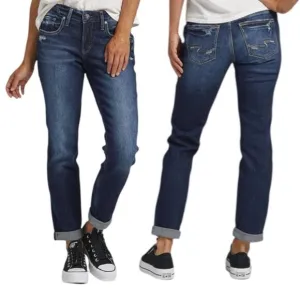 Silver Jeans Boyfriend Mid Rise Slim Leg Size 32/29