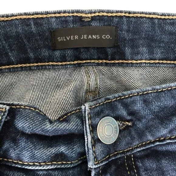 Silver Jeans Boyfriend Mid Rise Slim Leg Size 32/29