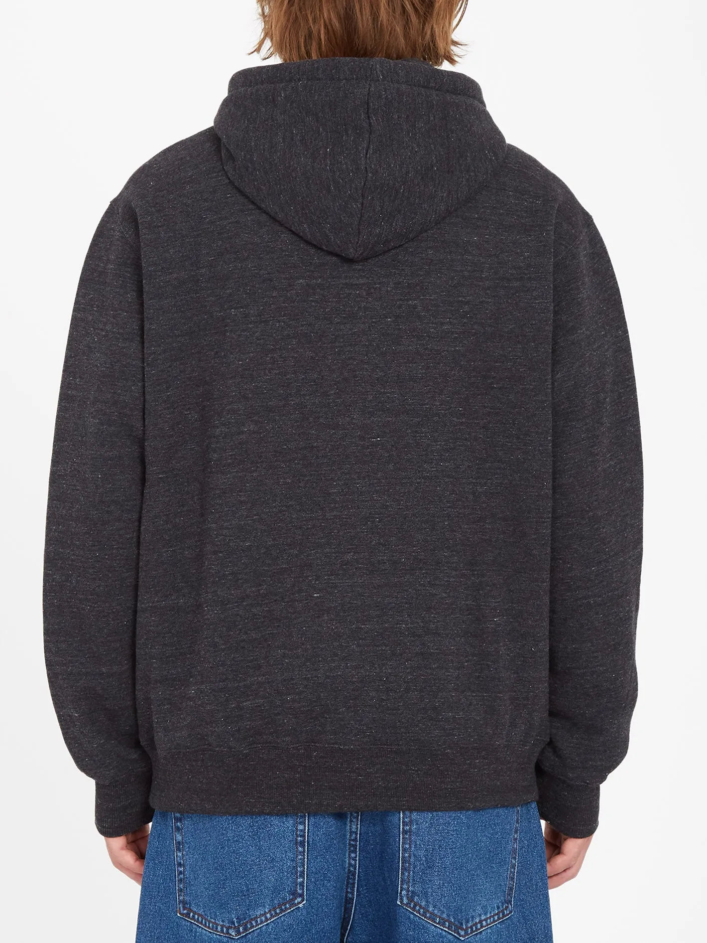Single Stone Zip Hoodie - HEATHER BLACK