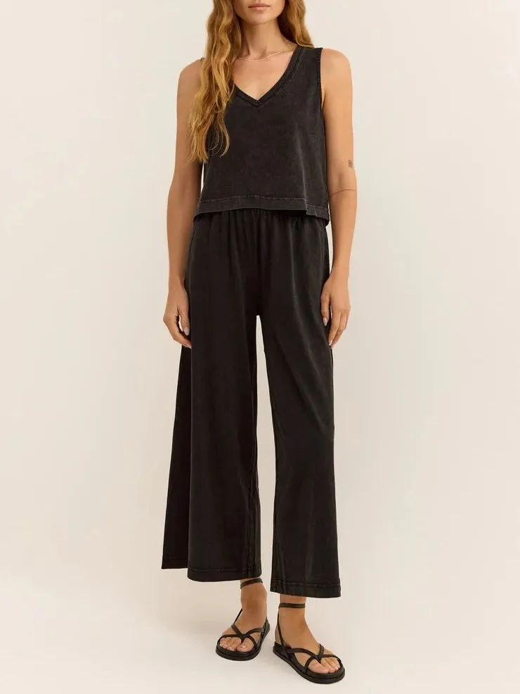 Sloane V-Neck Tank - Black