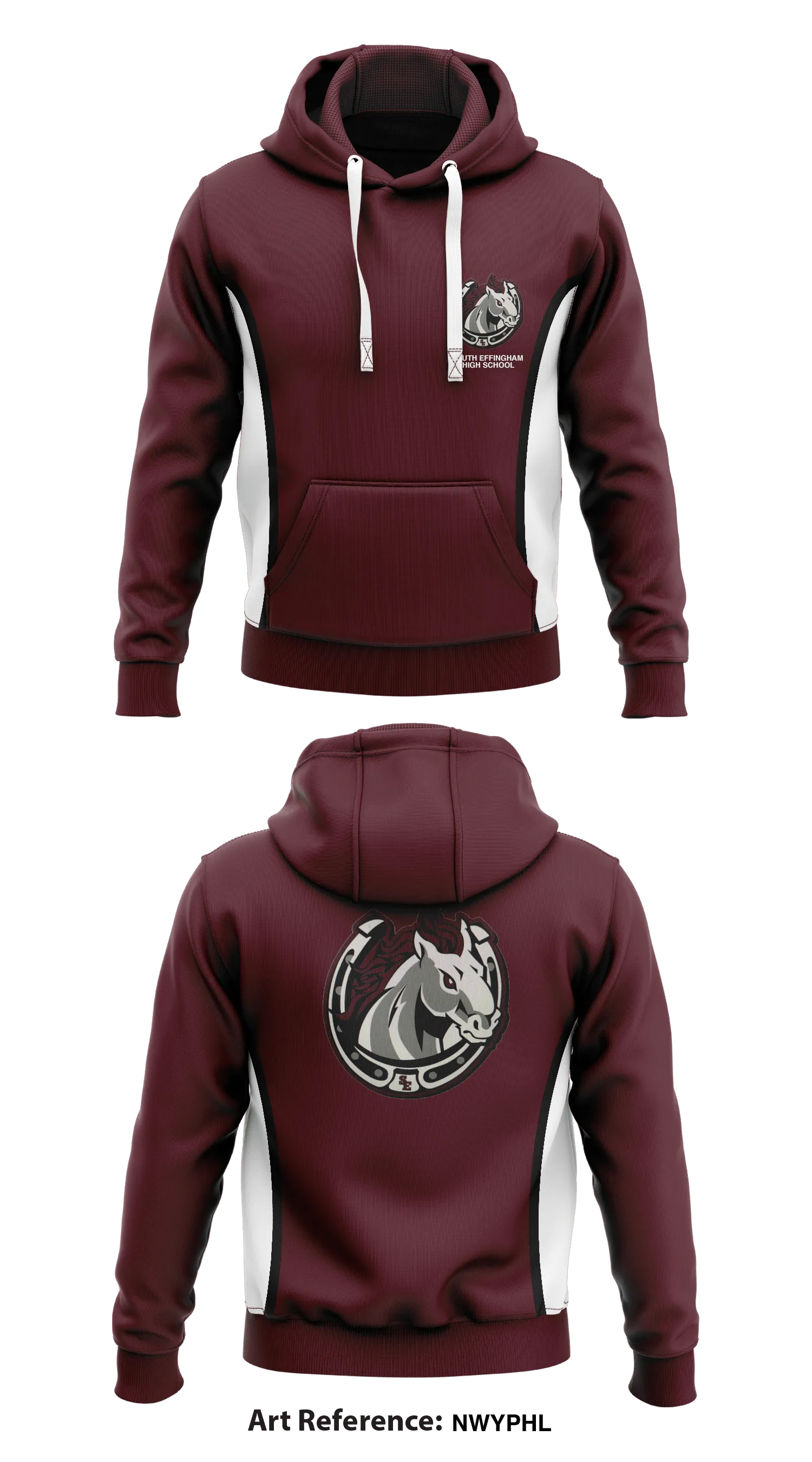 South Effingham High School  Core Men's Hooded Performance Sweatshirt - nwYphL