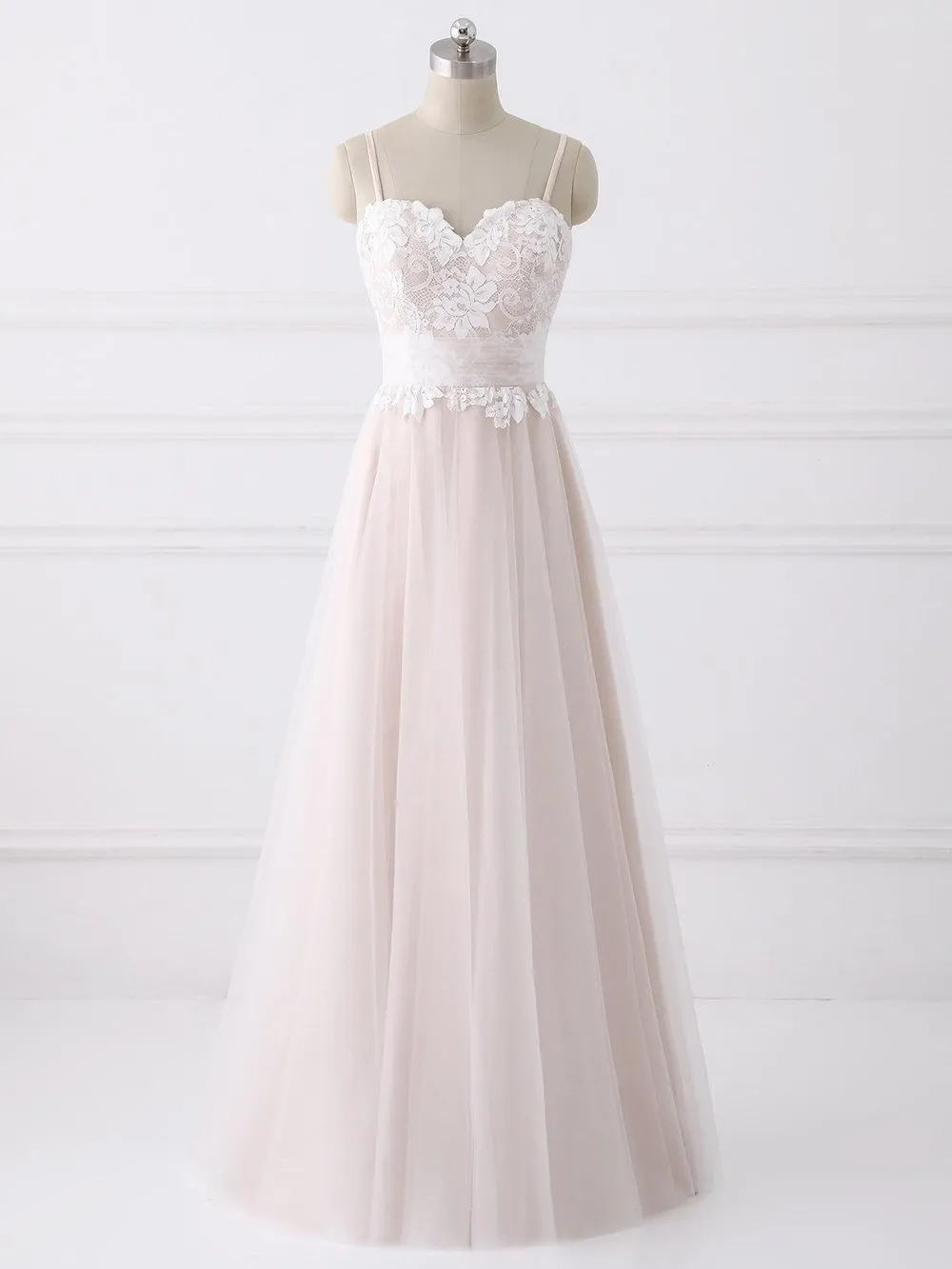 Spaghetti Straps Sweetheart A-line Cheap Wedding Dresses Online, WDY0210