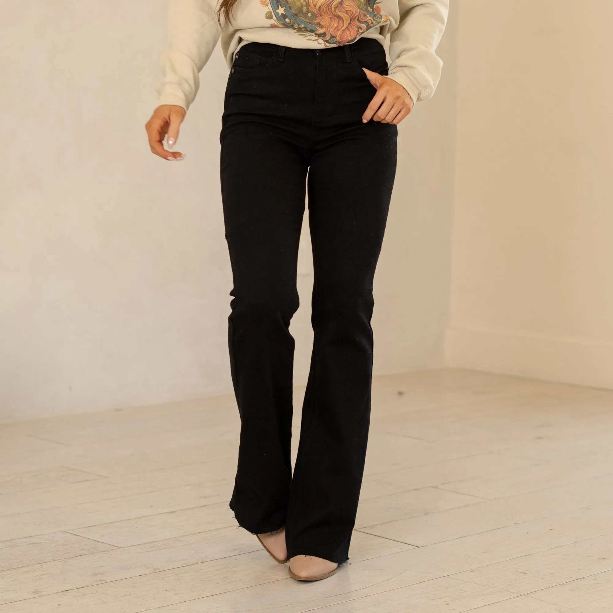 Star Of the Show High Rise Flare Regular & Plus Sizes