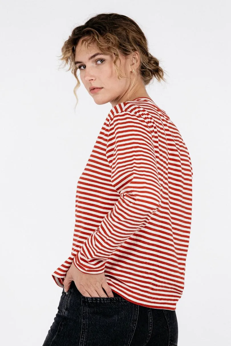 Stateside Stripe Long Sleeve Boxy Tee