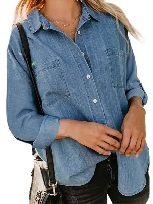 Stunncal Loose Long-Sleeved Casual Blouse (8 colors)