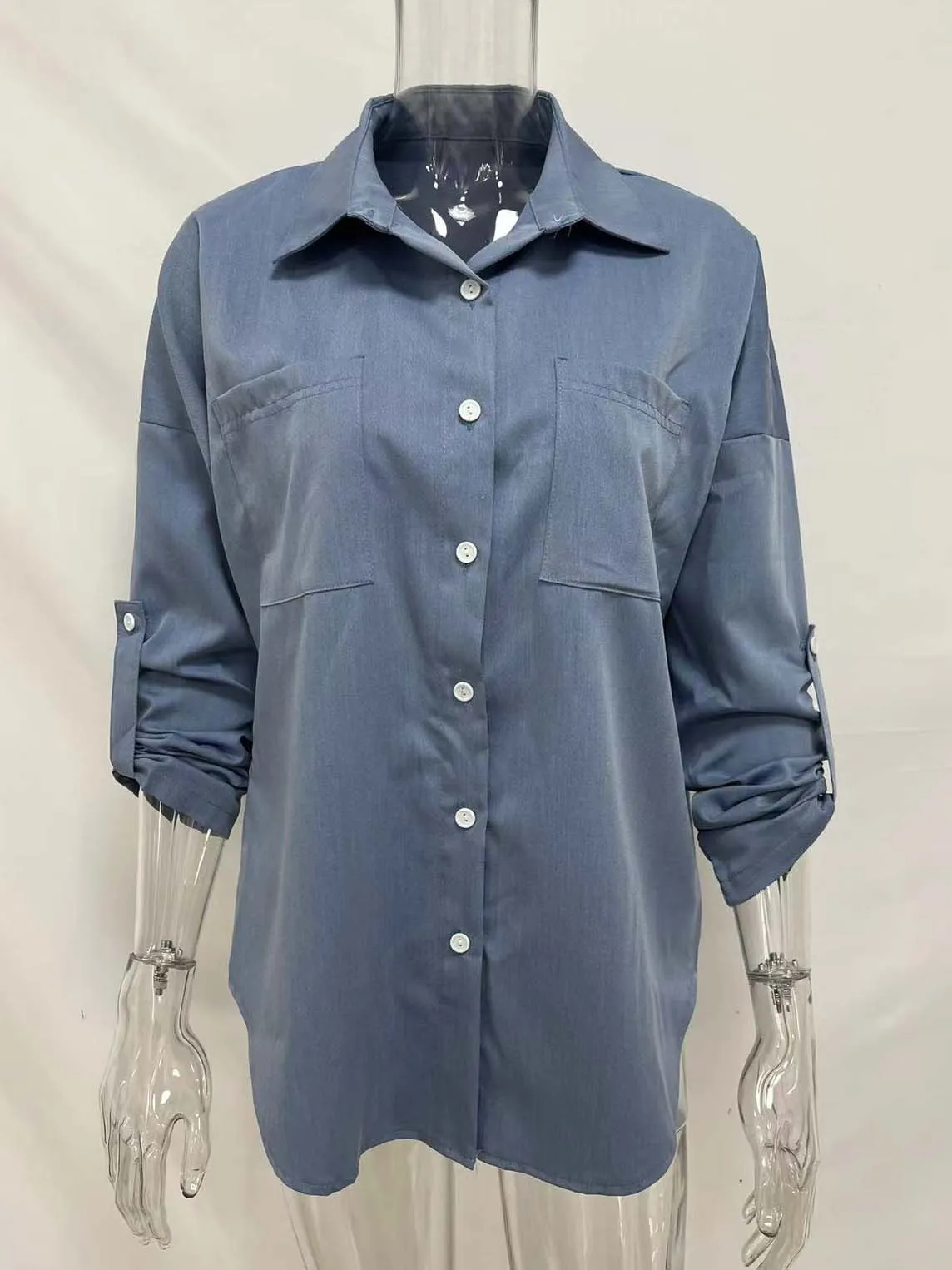Stunncal Loose Long-Sleeved Casual Blouse (8 colors)