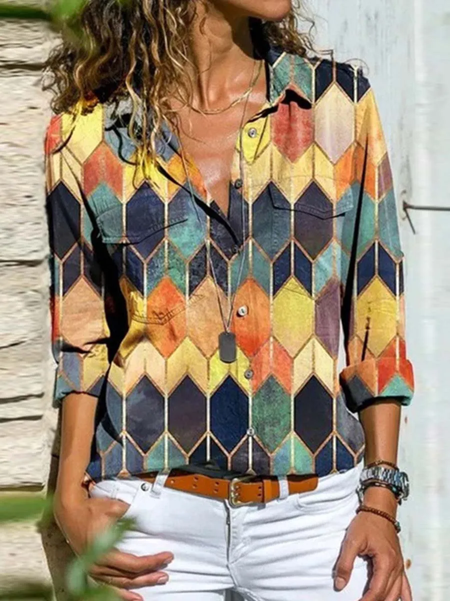 Stunncal Multicolor Print Shirt