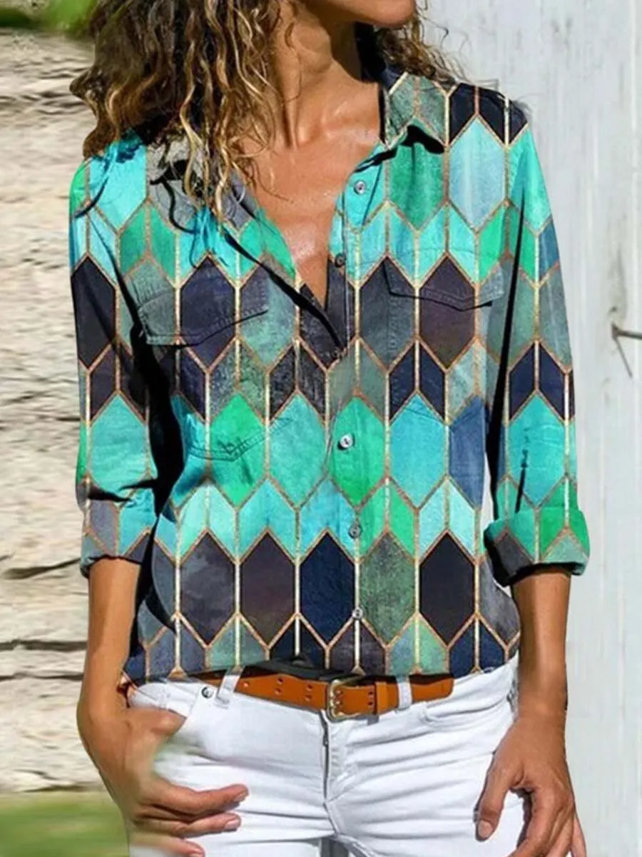 Stunncal Multicolor Print Shirt