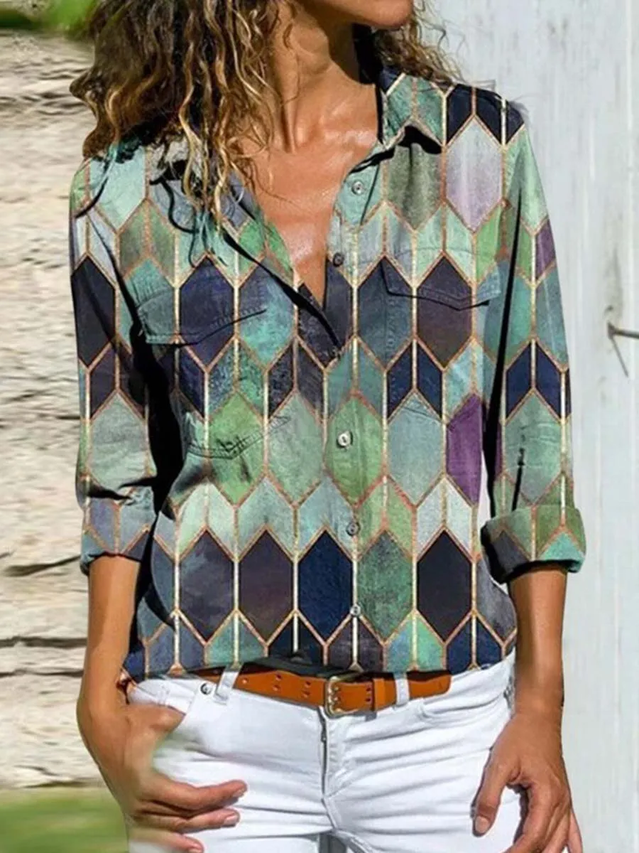 Stunncal Multicolor Print Shirt