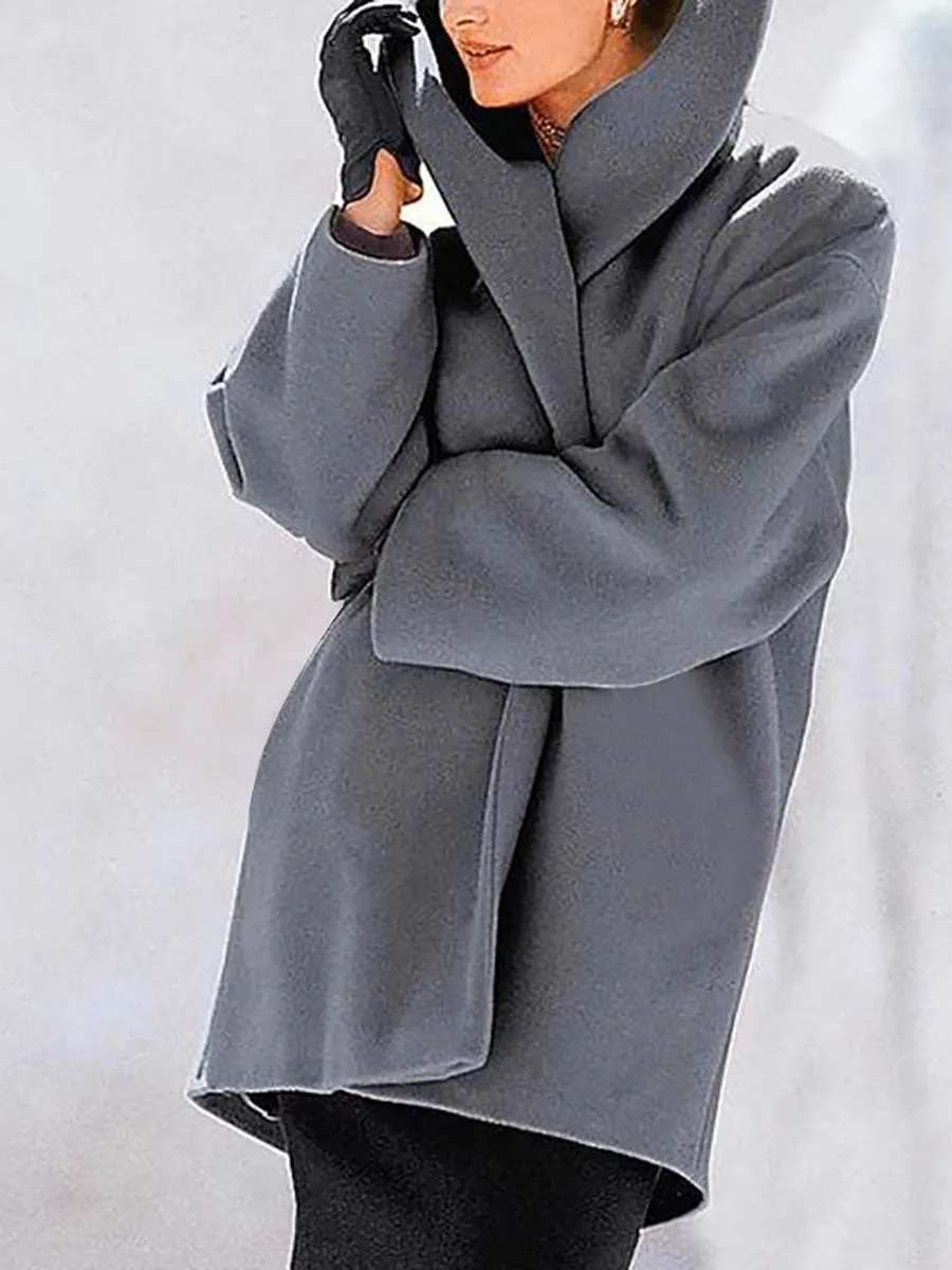 Stunncal Round Neck Loose Tweed Coat(7 colors)