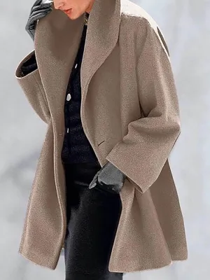 Stunncal Round Neck Loose Tweed Coat(7 colors)