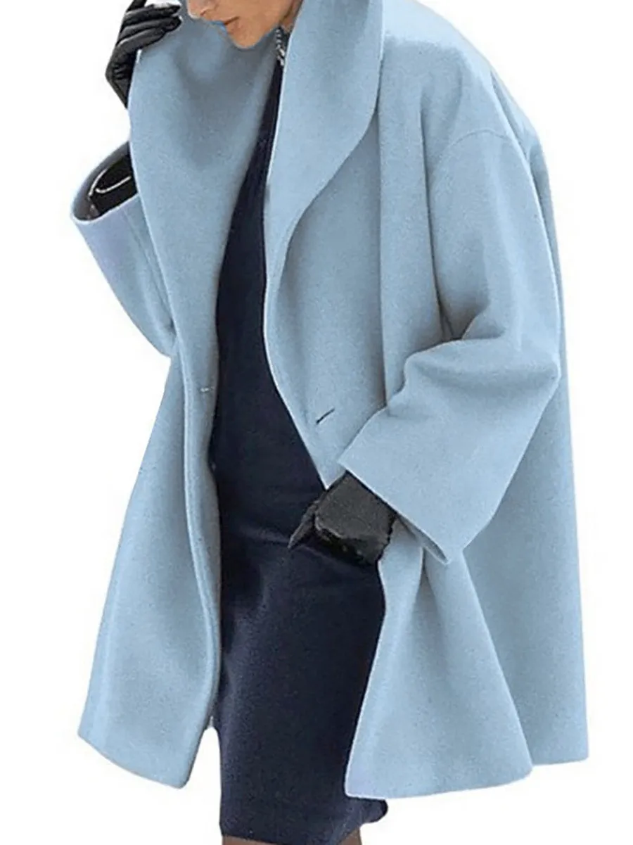 Stunncal Round Neck Loose Tweed Coat(7 colors)
