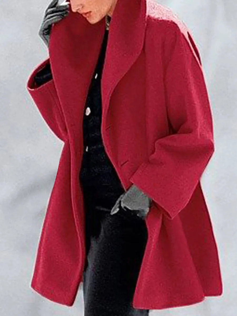 Stunncal Round Neck Loose Tweed Coat(7 colors)
