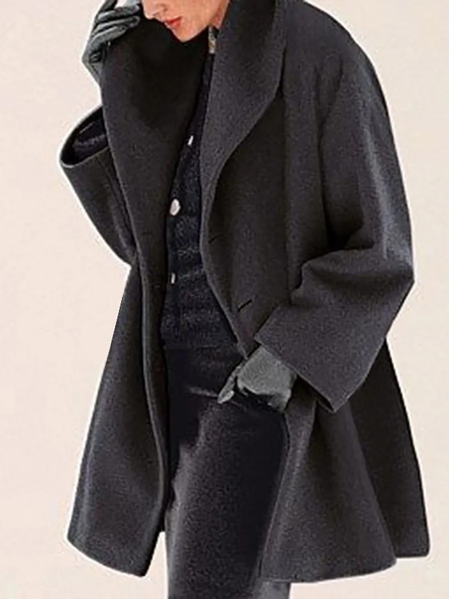 Stunncal Round Neck Loose Tweed Coat(7 colors)