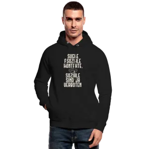 Suche asoziale Kontakte soziale sind ja verboten - Bio-Hoodie von Stanley & Stella