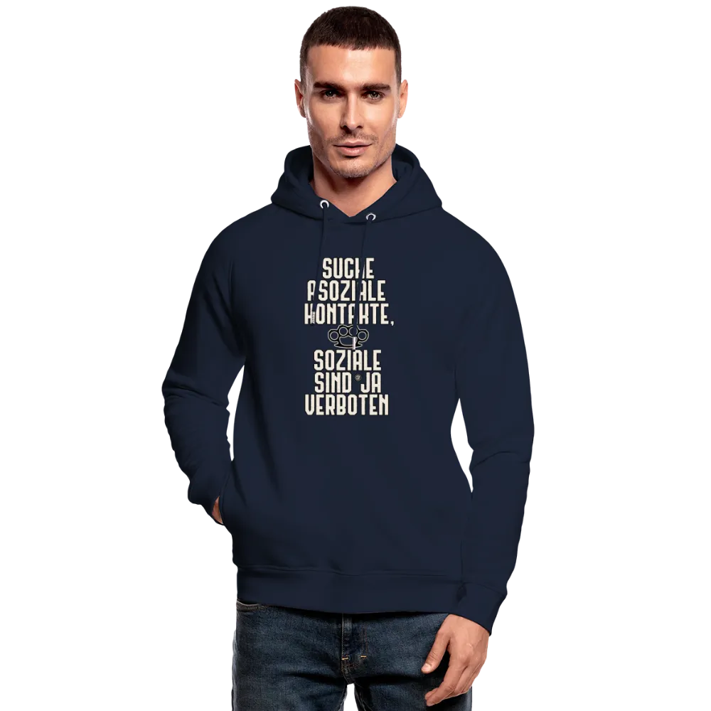 Suche asoziale Kontakte soziale sind ja verboten - Bio-Hoodie von Stanley & Stella