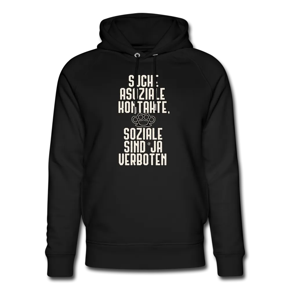 Suche asoziale Kontakte soziale sind ja verboten - Bio-Hoodie von Stanley & Stella