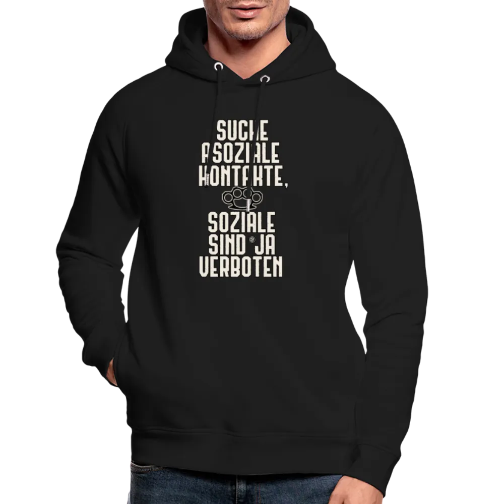 Suche asoziale Kontakte soziale sind ja verboten - Bio-Hoodie von Stanley & Stella