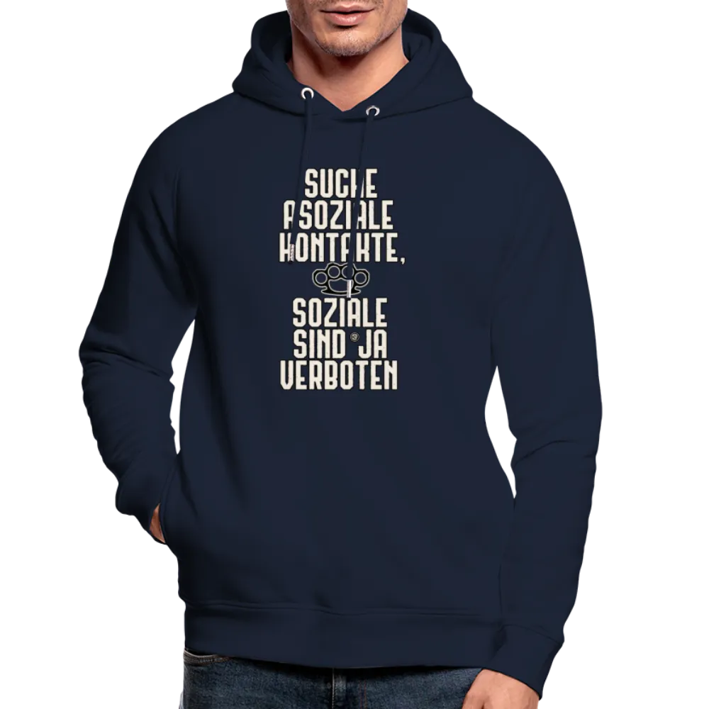 Suche asoziale Kontakte soziale sind ja verboten - Bio-Hoodie von Stanley & Stella
