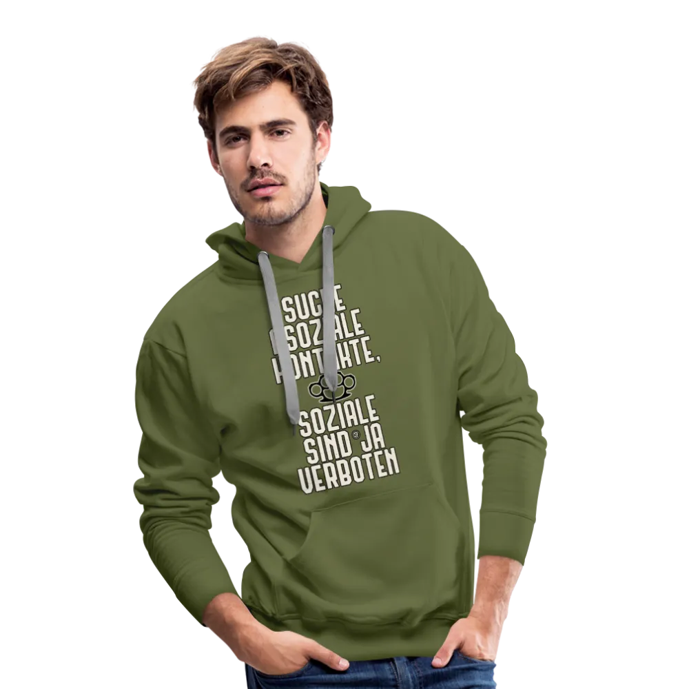 Suche asoziale Kontakte soziale sind ja verboten - Männer Premium Hoodie