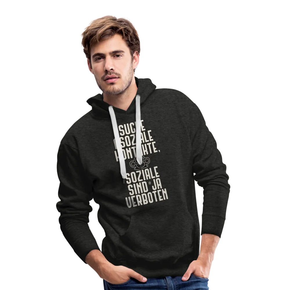 Suche asoziale Kontakte soziale sind ja verboten - Männer Premium Hoodie