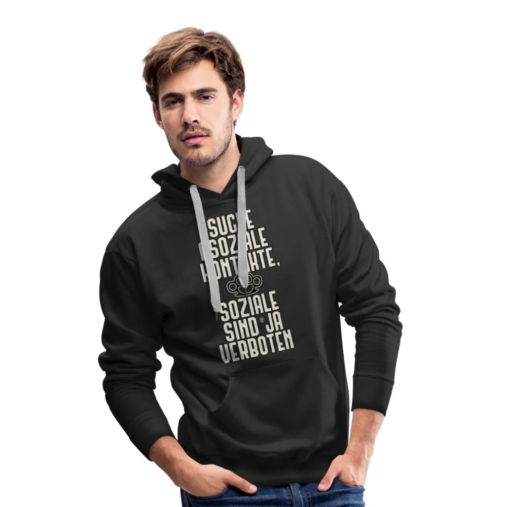 Suche asoziale Kontakte soziale sind ja verboten - Männer Premium Hoodie
