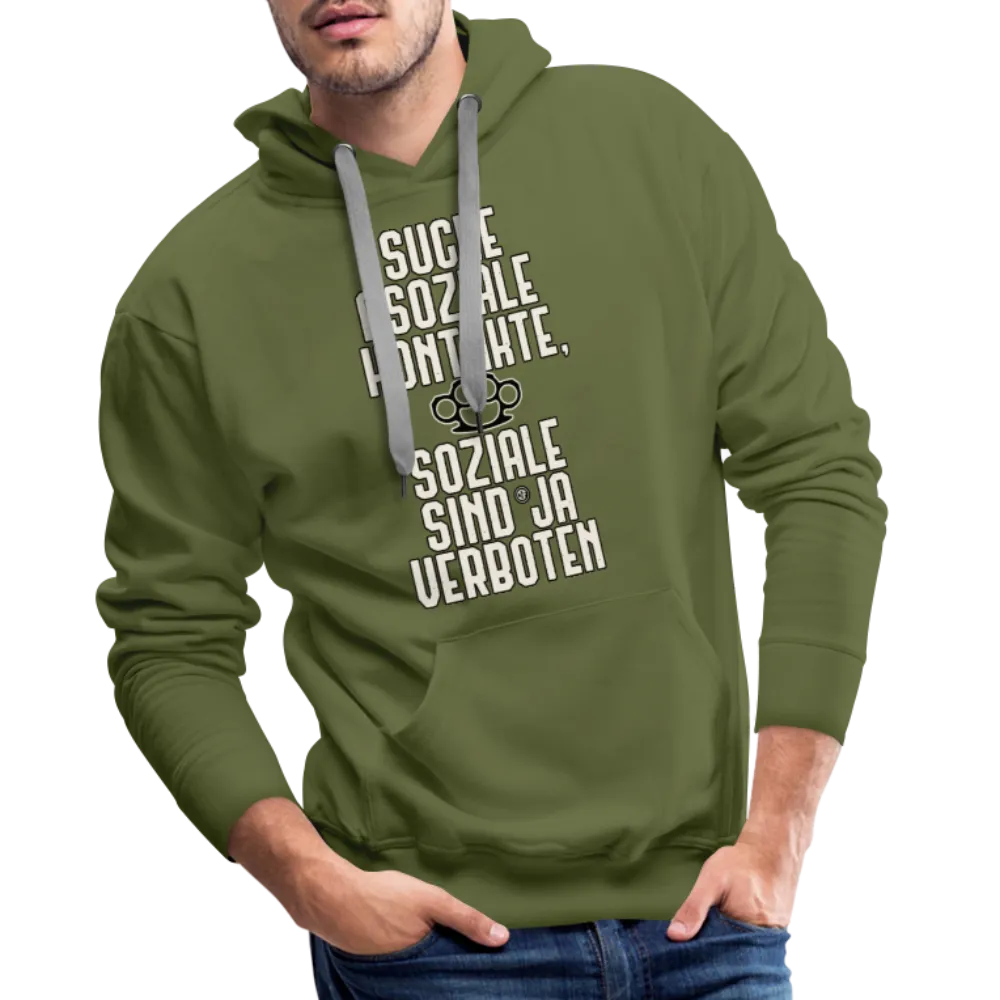 Suche asoziale Kontakte soziale sind ja verboten - Männer Premium Hoodie