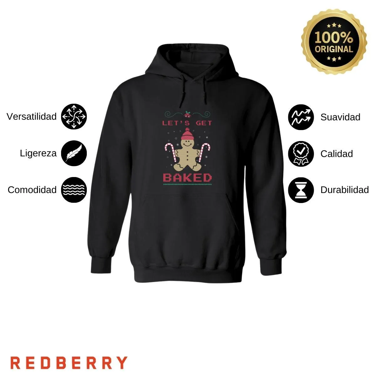 Sudadera Deportiva Mujer Navideña Hoodie 016