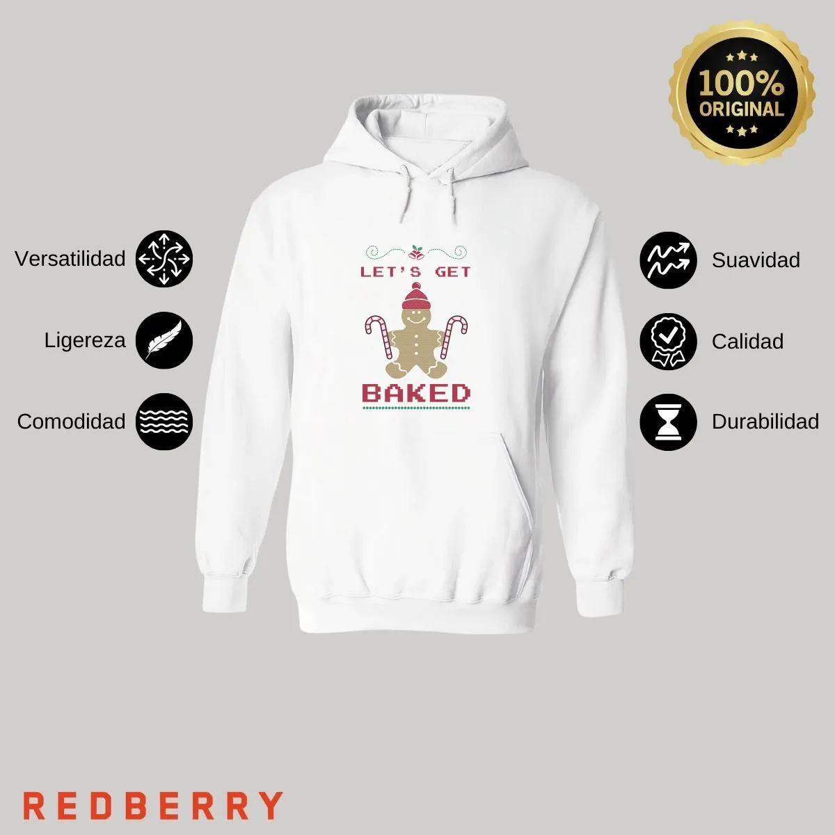Sudadera Deportiva Mujer Navideña Hoodie 016