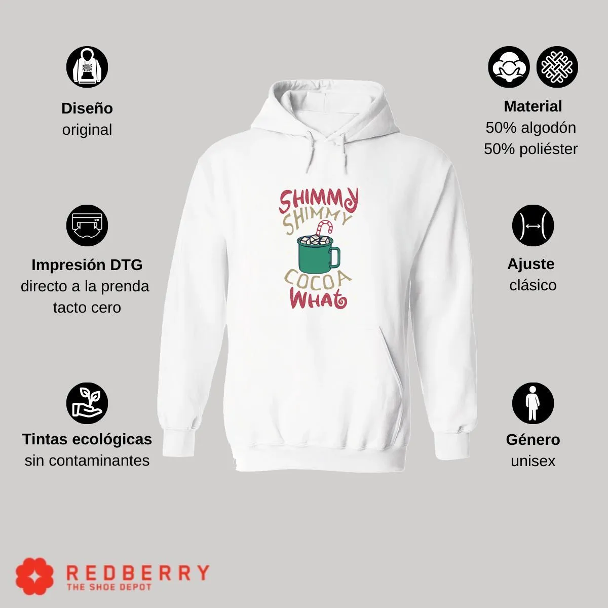 Sudadera Navideña Hombre Deportiva Hoodie 006