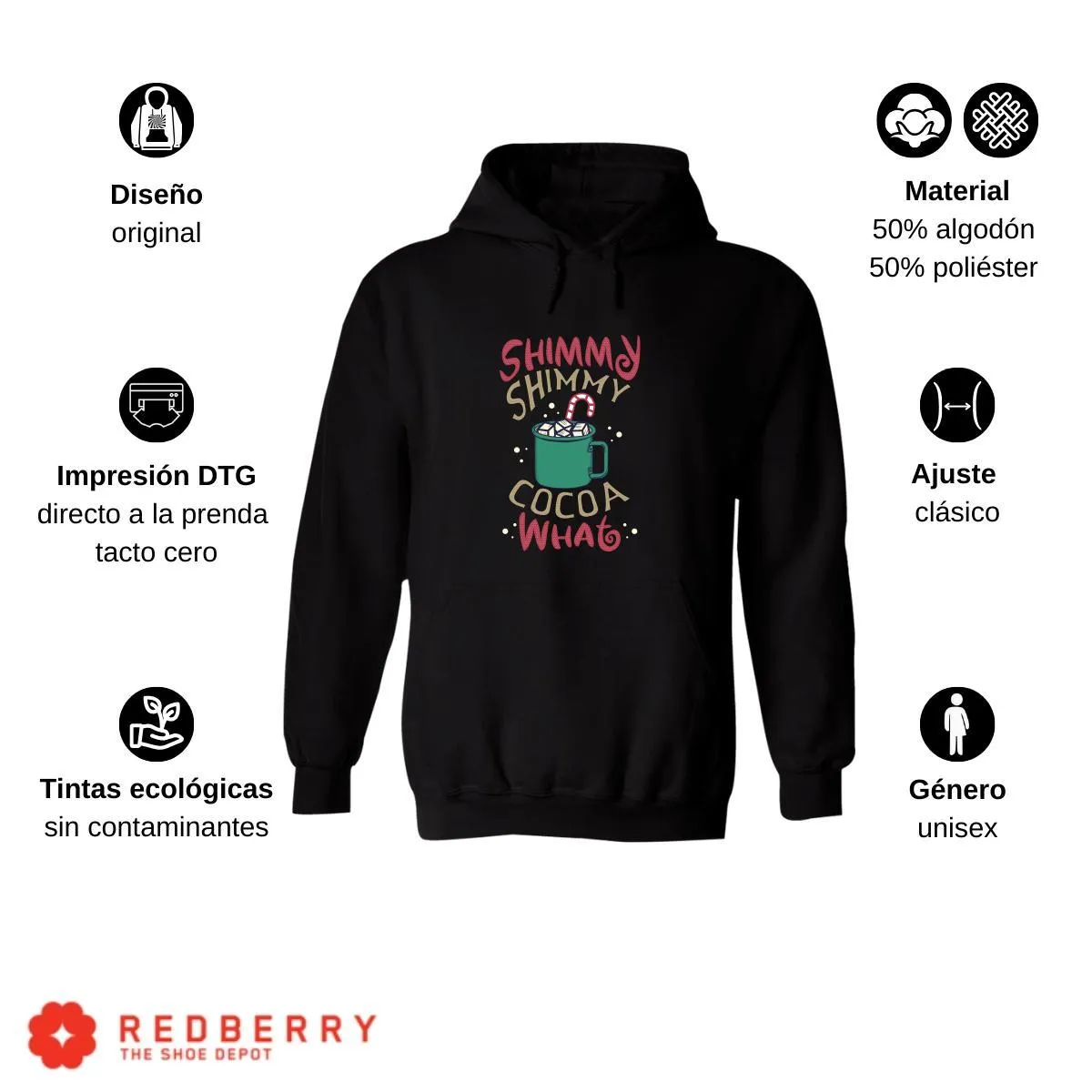 Sudadera Navideña Hombre Deportiva Hoodie 006