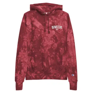 Swim Champion® Premium Embroidered Pullover Tie-Dye Hoodie